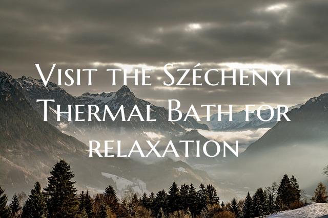Visit the Széchenyi Thermal Bath for relaxation