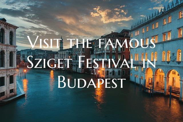 Visit the famous Sziget Festival in Budapest